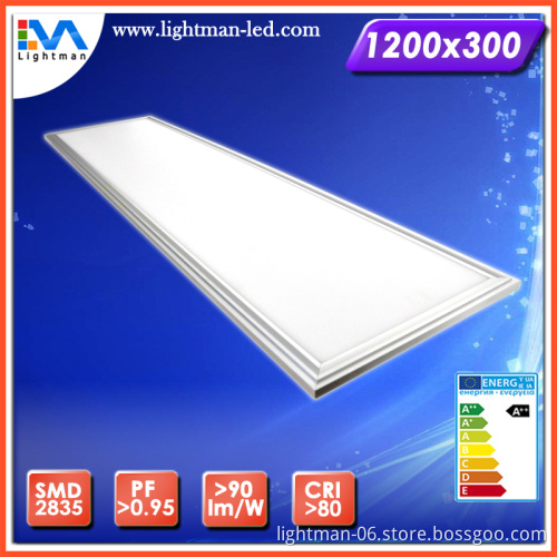 AL6063 aluminum frame better heat dissipation 72W led surface panel light 1200x300